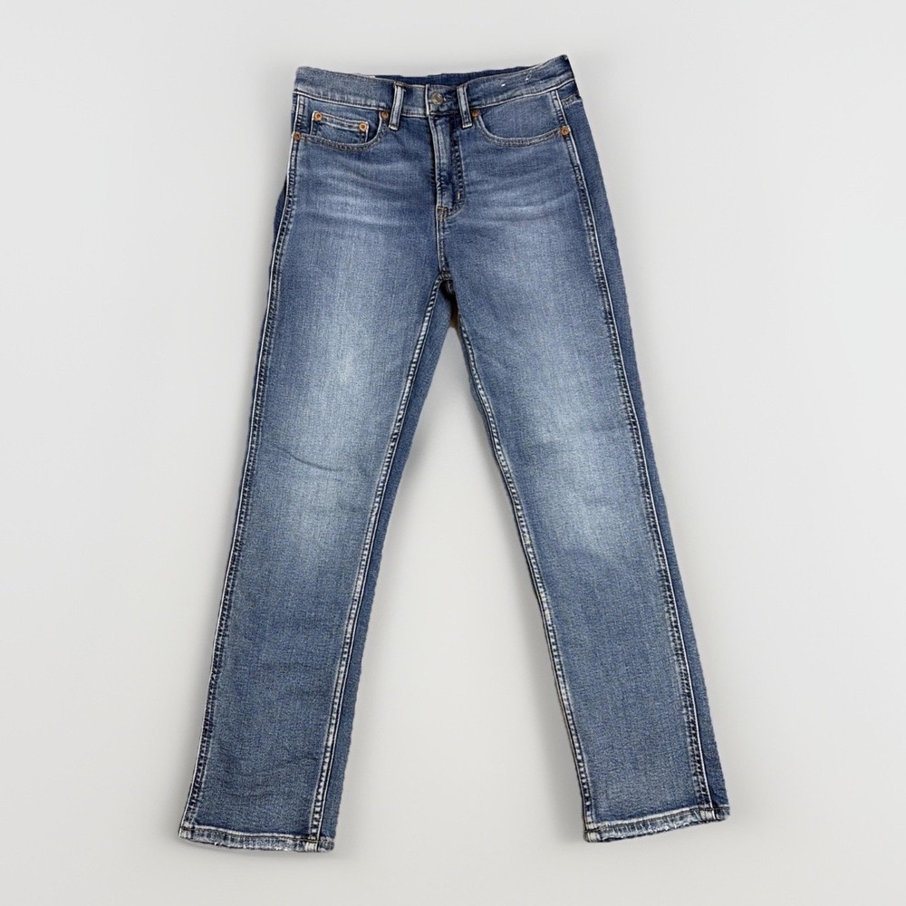 Gap‎ Vintage Slim Jeans Womens 26/2R Blue High Rise Medium Wash Denim